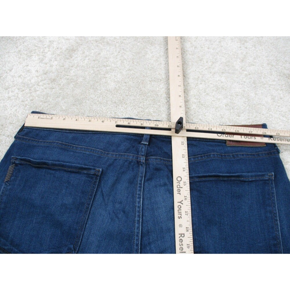 Paige Jeans Mens 38 Federal Blue Straight Leg Denim Stretch Casual 38x33 - Picture 9 of 11